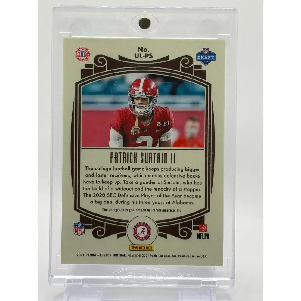 2021 Panini Legacy Under the Lights Patrick Surtain II Rookie Refractor Auto RC